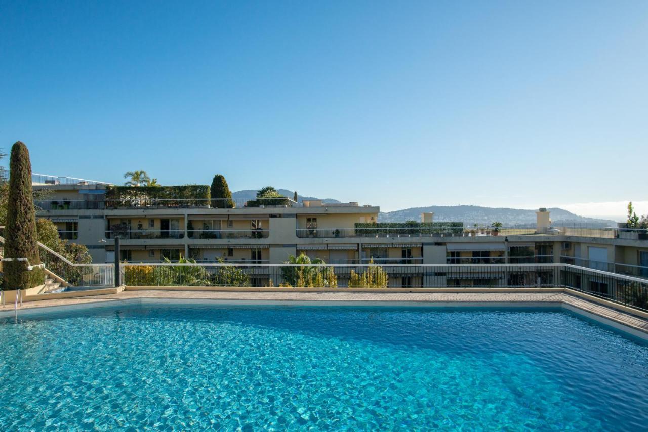 3 Pieces Vue Mer Et Piscine Quartier Parc Imperial Nice Eksteriør bilde